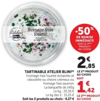 Atelier Blini Fromage Frais Fouetté