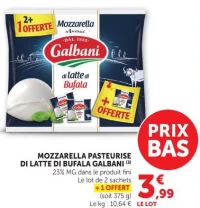 Galbani Mozzarella Pasteurisée Di Latte Di Bufala
