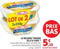 LE BEURRE TENDRE ELLE & VIRE