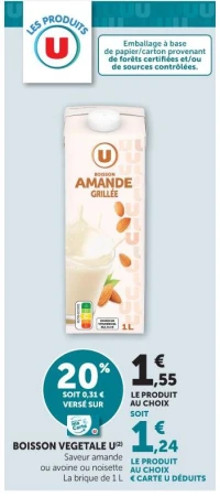Boisson vegetale U