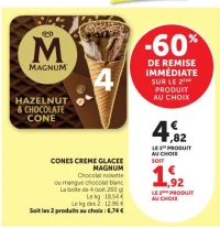 CONES CREME GLACEE MAGNUM