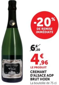 CREMANT D'ALSACE AOP BRUT HOEN