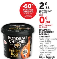 Spécialité Charcutière Poulet Rôti en Cocotte Bordeau Chesnel