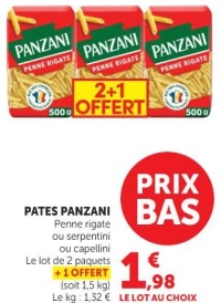 Pates Panzani Penne rigate