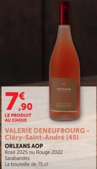 VALERIE DENEUFBOURG - ORLEANS AOP Rosé 2025 ou Rouge 2022