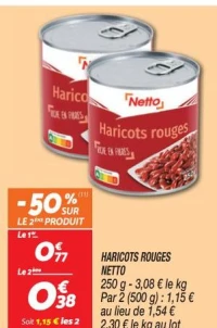 HARICOTS ROUGES NETTO