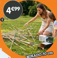 Jeu mikado géant - 70 cm
