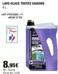 SMB Auto Lave-Glace Toutes Saisons 4 L