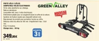GREEN VALLEY PORTE-VÉLO 3 VÉLOS COMPATIBLE VÉLOS ÉLECTRIQUES