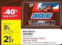 Minis Barres SNICKERS