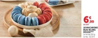 18 MACARONS BLEU BLANC ROUGE