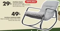 FAUTEUIL À BASCULE NERO