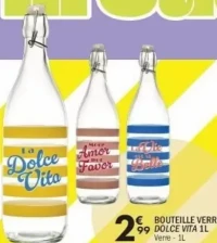Bouteille verre Dolce Vita