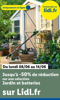 Sélection Jardin et batteries Parkside