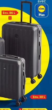 TOPMOVE Valise à roulettes Env. 86 L