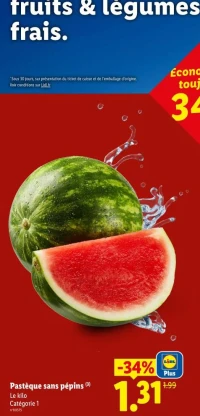 Pastèque sans pépins