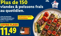 L'ÉTAL DU BOUCHER 7 brochettes de bœuf extra tendres à la provençale