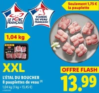L'ÉTAL DU BOUCHER 8 paupiettes de veau