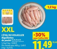 L'ÉTAL DU VOLAILLER Aiguillettes de poulet