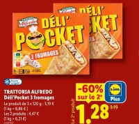 TRATTORIA ALFREDO Déli'Pocket 3 fromages