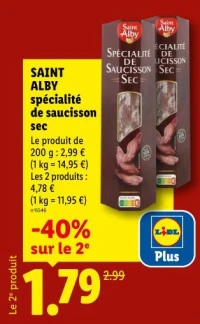 SAINT ALBY Spécialité de saucisson sec