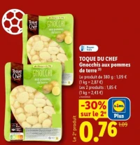 TOQUE DU CHEF Gnocchis aux pommes de terre