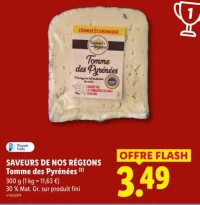 SAVEURS DE NOS RÉGIONS Tomme des Pyrénées