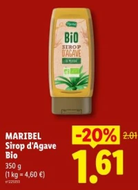 Maribel Sirop d'Agave Bio