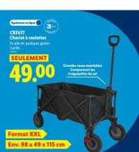 CRIVIT Chariot à roulettes