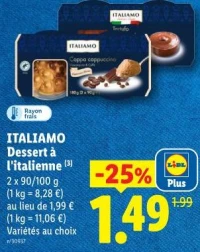 ITALIAMO Dessert à l'italienne