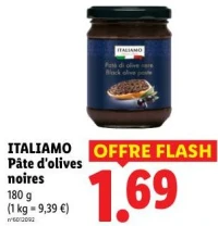 ITALIAMO Pâte d'olives noires