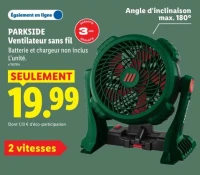 PARKSIDE Ventilateur sans fil