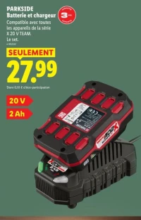 PARKSIDE Batterie et chargeur
