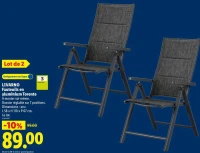 LIVARNO Fauteuils en aluminium Toronto