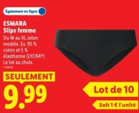 ESMARA Slips femme