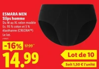 ESMARA MEN Slips homme