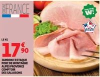 Jambon l'Estaque porc de montagne Alpes Provence Comptoir des Salaisons