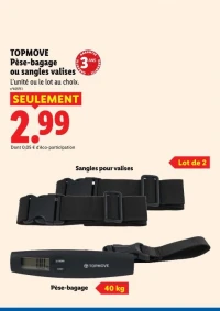 TOPMOVE Pèse-bagage ou sangles valises