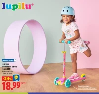 LUPILU Trottinette à trois roues LED