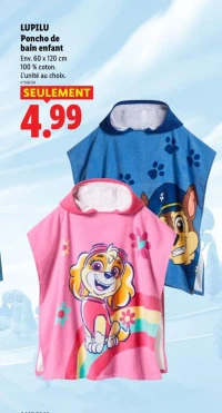 LUPILU Poncho de bain enfant