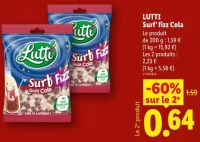 Lutti Surf' fizz Cola