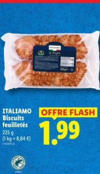 ITALIAMO Biscuits feuilletés