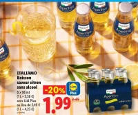 ITALIAMO Boisson saveur citron sans alcool