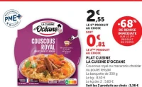 La Cuisine d'Océane Couscous royal ou macaronis cheddar ou poulet teriyaki
