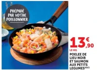 Poêlée de lieu noir et saumon aux petits légumes