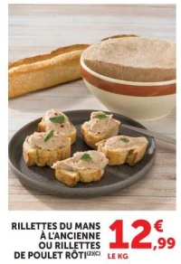 Rillettes du Mans à l'ancienne ou rillettes de poulet rôti