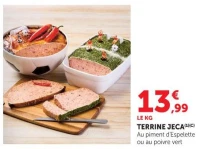 Terrine Jeca au piment d'Espelette ou au poivre vert
