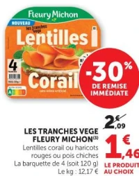 Les Tranches Végé Fleury Michon
