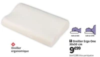 Oreiller Ergo One 30x50 cm