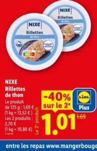 NIXE Rillettes de thon